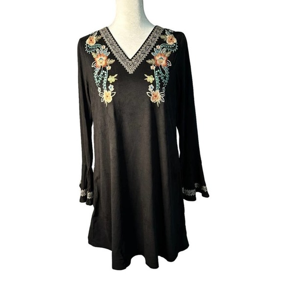 Thml Boho Embroidered Dress Size Small - Picture 1 of 7
